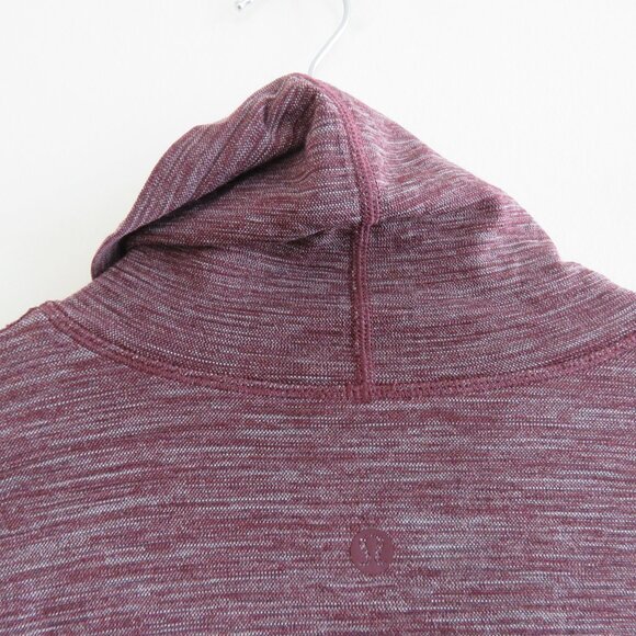 LULULEMON Woolly Wonder Turtleneck Top in Dark Adobe / White Wool - Size US 6 - Picture 10 of 14